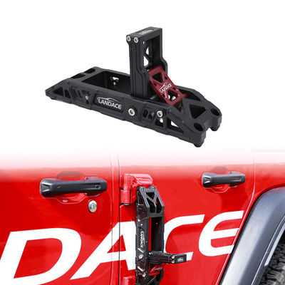 Katlanabilir CNC Alüminyum Kapı Hinge Side Step Pedal For Jeep Wrangler JK JL