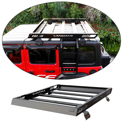 Landace Araç Çatı Kargo Taşıyıcı Alüminyum Çatısı Çöp Taşıyıcı Yan Merdivenle