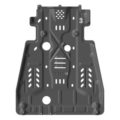 2017 Toyota Tacoma Skid Plate için toz kaplama plakaları orijinal Bolt-On kurulum
