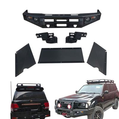 Toyota Land Cruiser LC100 Bull Bar Ön tamponları için yüksek çelik off road 4x4 araba gövde kiti