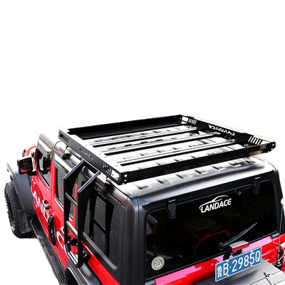 4x4 Off-road Alüminyum Alaşım Çatı Rack Bagaj Araç Çatı sepet Siyah 1455*1425*113mm