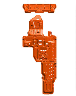 5 mm kalınlığında Alüminyum Turuncu Wrangler JL Skid Plate 19 Off-Road Performans için