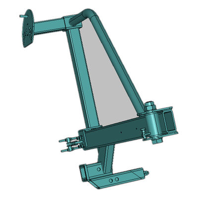 Custom Metal Fabrication tarafından tasarlanan ve üretilen off-road siyah yedek tekerlek taşıyıcısı