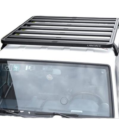 1400X1320mm Siyah Toz Kaplama Çatı Rack Toyota 4x4 Araç Dış Aksesuarları için