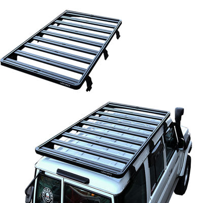 Toyota LC 76 Land Cruiser için Düz Çatı Racks Platform Bagaj Düğmesi Bracket Bike Holder siyah