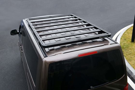 Siyah Multivan Crossbars Basket Flat Alüminyum Alaşım Platformu Volkswagen için Çatı Taşları
