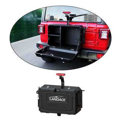 6063 Alüminyum Jeep Wrangler JL JK Arazi dışı depolama için Tail Gate Depolama Kutusu