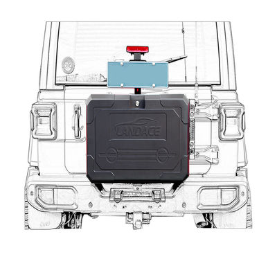 4x4 off-road Alüminyum alaşımlı Kuyruk Kapısı Depolama Kutusu Jeep Wrangler TANK 300 için tasarlanmıştır
