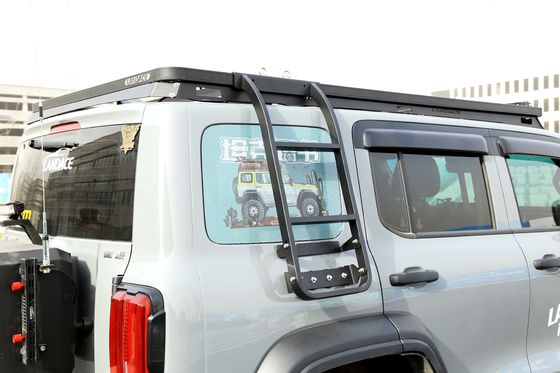 Elektroforiz Araç Yan Merdiven Alüminyum Alaşım Çatı Rack Yan Merdiven