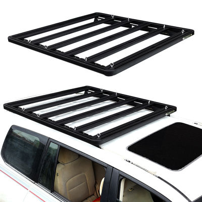 AL6063 Off Road Çatı Taşıyıcısı Basket LC200 Çatı Taşıyıcısı Çapraz Barlar