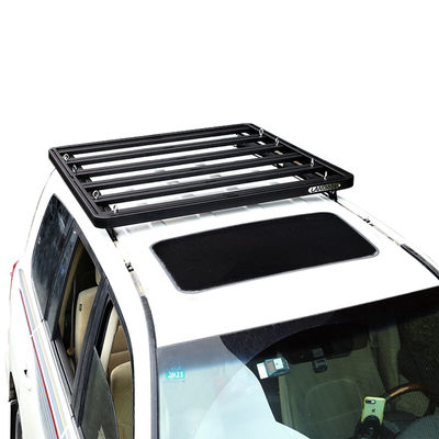 AL6063 Off Road Çatı Taşıyıcısı Basket LC200 Çatı Taşıyıcısı Çapraz Barlar
