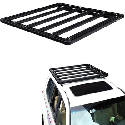 AL6063 Off Road Çatı Taşıyıcısı Basket LC200 Çatı Taşıyıcısı Çapraz Barlar