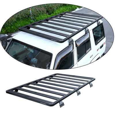 LC76 Serisi Off Road Kargo Rack Alüminyum Alloy Rain Gutter Montaj Çatı Ray Rack