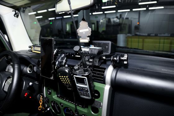 FJ Cruiser 6 Gang Kablosuz Araç Değiştirme Paneli Telefon Sahibi ve Konsol Destesiyle