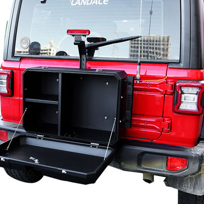 4x4 Aksesuarlar Jeep Wrangler Alüminyum Alaşım için Arka Yan Kapı Depolama Kutusu