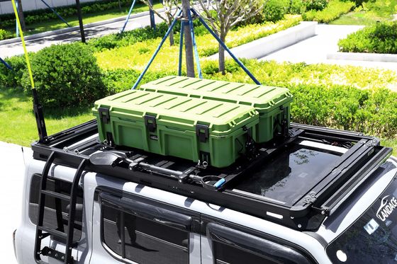 2018 Gümüş 4WD 4x4 Dış Aksesuarları Araç Çatısı Taşıma Rack Ağır Görevli Araç Kutusu