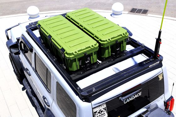 2018 Gümüş 4WD 4x4 Dış Aksesuarları Araç Çatısı Taşıma Rack Ağır Görevli Araç Kutusu