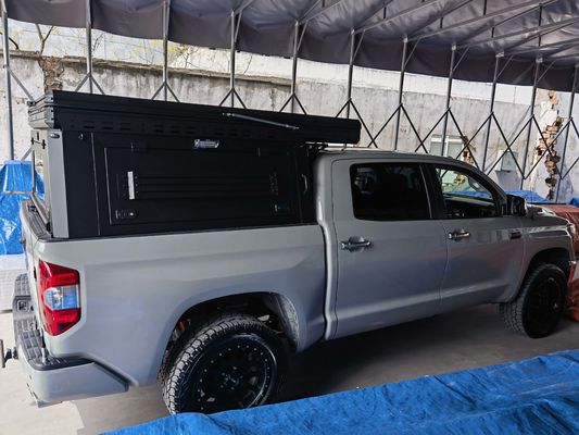 Su geçirmez çelik kamyon yatak raf sistemi Toyota Tacoma kanopileri ve sert üst kapakları için