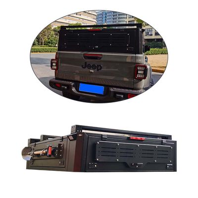 117 Tundra Dodge RAM GMC ve TOYOTA Tundra için Siyah Alüminyum Alaşım Yatak Kapak Kanopisi