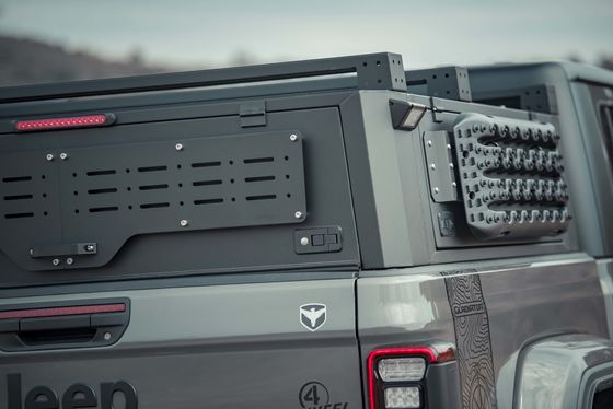 117 Tundra Dodge RAM GMC ve TOYOTA Tundra için Siyah Alüminyum Alaşım Yatak Kapak Kanopisi