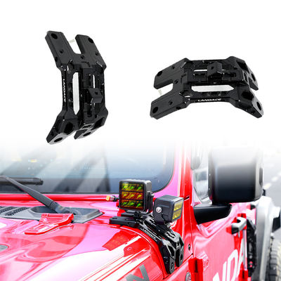 2018-2019 Wrangler JL Gladiator JT Alüminyum Alaşım A-Sütun Ön Cam Işık Montajı Bracket