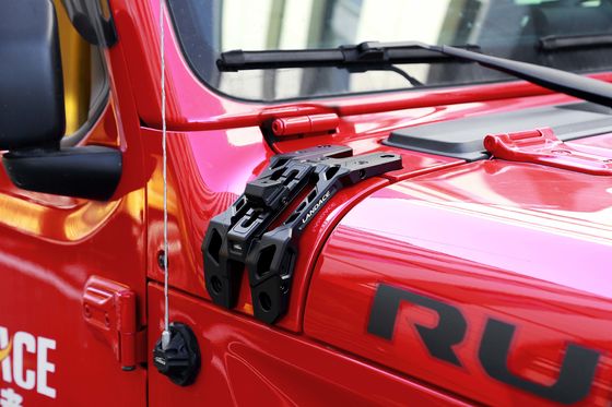 Wrangler JL Alüminyum Alaşımı için Siyah Anodizing Light Montage Brackets