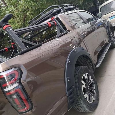 Yüksek Alüminyum Kamyon Yatak Rack JEEP üzerinde daha uzun eşyalar taşımak için Roll Bar