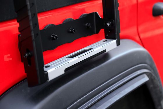 BLACK 4x4 Offroad Aksesuarları Wrangler JL Araç Çatı Rack Montajlı Metal Tek Yan Merdiven Jeep için