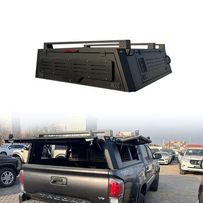 Toyota Tacoma Hardtop Topper Kanopisi için Yer Tasarruf Eden Katlanabilir Kamyon Yatak Rack Sistemi
