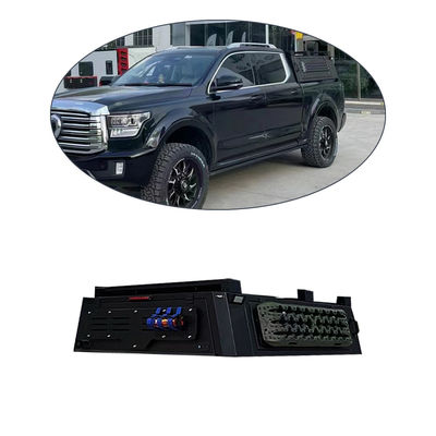 27kg Siyah Alüminyum Alaşım Alt Yatak Çatı GWM POER Pick Truck Arka Kapağı Araç