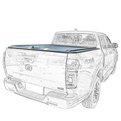 2015 Ram 2500 8ft Alüminyum Katlanabilir Sert Kamyon Yatak Kapağı Mangan çelikten yapılmıştır