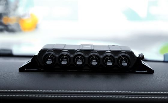 Siyah Kablosuz 6 Gang LED Araba Kontrol Anahtar Paneli 4*4 Offroad Araba Otomatik Parçaları için