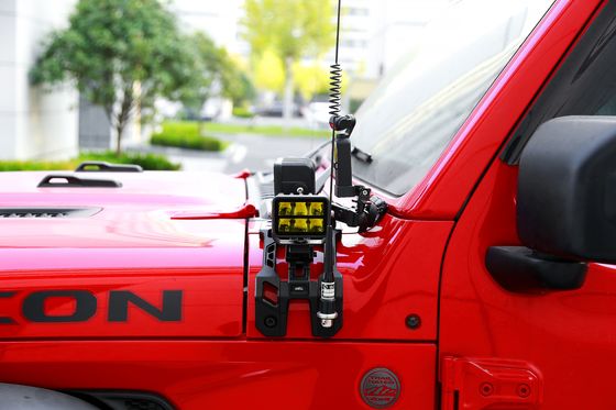 OEM Alınmış Yüksek Alüminyum Alaşımlı LED Sürüş Işığı Bracket Jeep JL için bir sütun montu