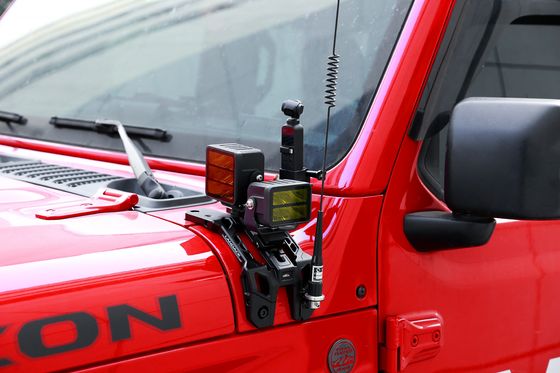 OEM Alınmış Yüksek Alüminyum Alaşımlı LED Sürüş Işığı Bracket Jeep JL için bir sütun montu