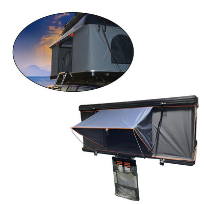 Koyu gri üçgen Clamshell Çatı Çadırı 4x4 Çatı Çadırı Sert Kabuk