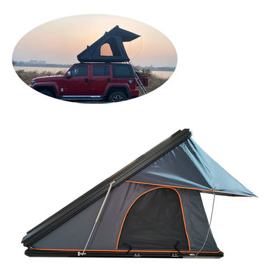 Dört mevsim çadırı 4x4 Offroad Su geçirmez Kamp Clamshell Üçgen Sert Çatı Çadırı