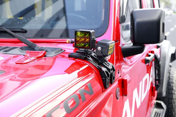 Alüminyum Alaşım A Sütun Işık Bracket Siyah Jeep Jl A Sütun Işık Montajları