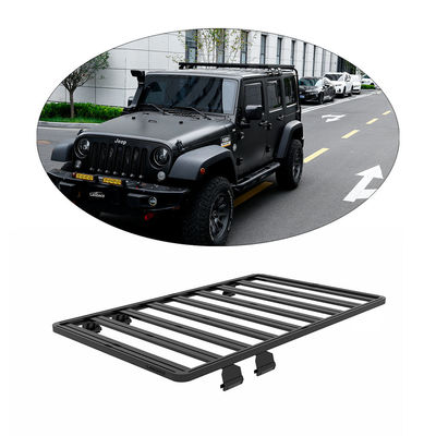 Özel Logo Alüminyum Alaşım Jeep Wrangler Jk Çatı Taşıyıcısı Siyah ve Dayanıklı Tasarımda
