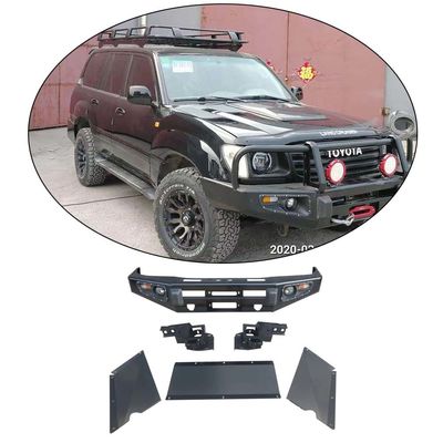 Toyota LC100 için özel çelik araba bodykiti Bull Bar Ön tampon