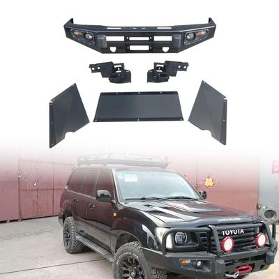 Toyota LC100 için özel çelik araba bodykiti Bull Bar Ön tampon