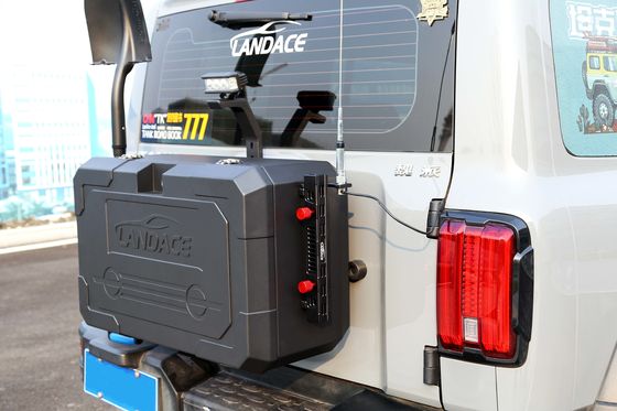 Wrangler JL JK Tank 300 BJ40 için arka kapı dış depolama kutusu AL6063-T6 malzemesinden yapılmıştır
