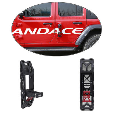 Off Road Alüminyum Alaşım Yan Kapı Hinge Katlanabilir Adım Ayak Pedalı Jeep Wrangler için