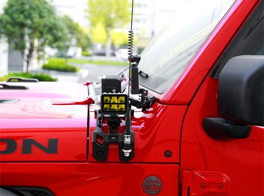 Wrangler Off-Road High- CNC İşletilmiş Tasarımlı Gümüş Işık Montaj Brackets