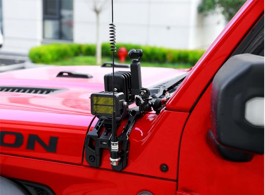 Wrangler Off-Road High- CNC İşletilmiş Tasarımlı Gümüş Işık Montaj Brackets