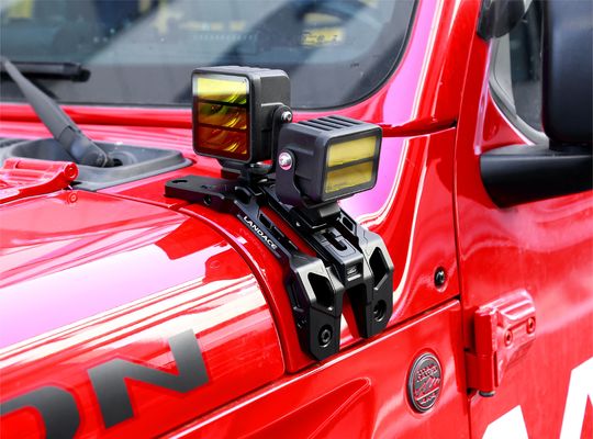 Jeep Wrangler JL Gümüş Dış Aksesuarları için Özelleştirilebilir Işık Montaj Kiliseleri