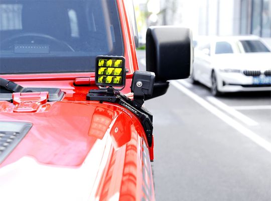 Jeep Wrangler JL Gümüş Dış Aksesuarları için Özelleştirilebilir Işık Montaj Kiliseleri