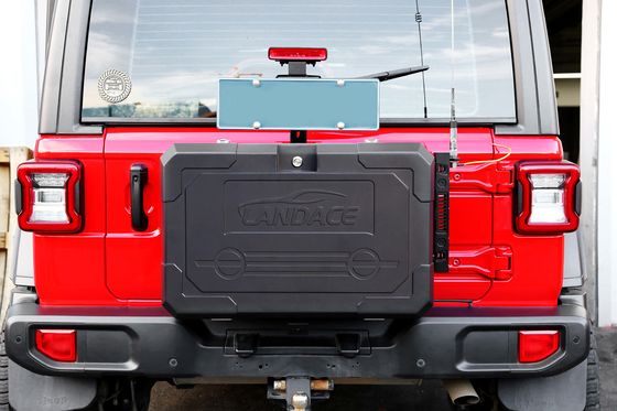 JEEP Kamp Yoldaki Arka Kapı Depolama Araç Kutusu Alüminyum Alaşım Arka Çubuk Kutusu Montaj