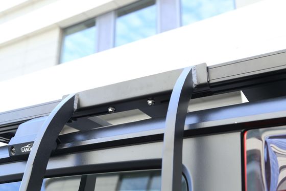 JEEP Araç Montajı Zorlu Çevre için Siyah Alüminyum Çatı Rak Merdiven
