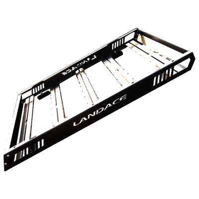Siyah 1455x1425x113MM Universal Araç Çatı Basket Rack Side Lader Alüminyum Alaşım