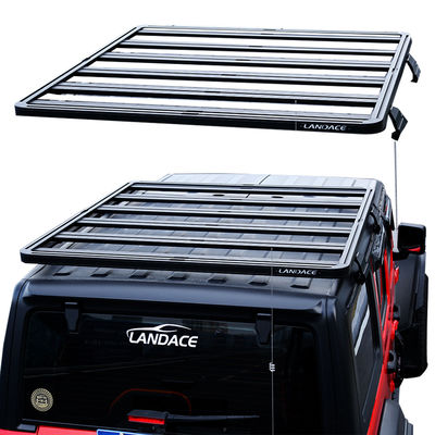 28kg Siyah Alüminyum Alaşım Araç Çatı Rack Jeep Wrangler JL Off Road 4X4 Aksesuarları için